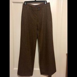 Limited wide leg tweed lined dress pants